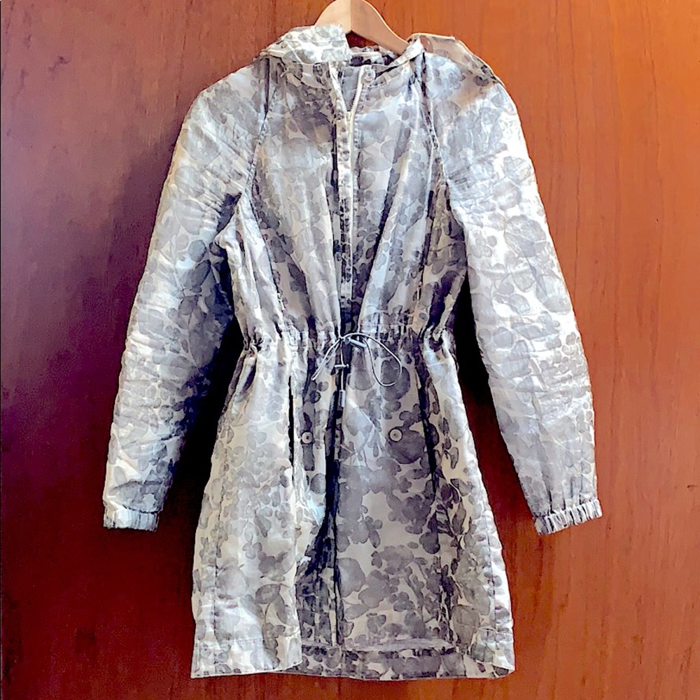 Tory Burch Shirley Floral Print Hooded Jacket